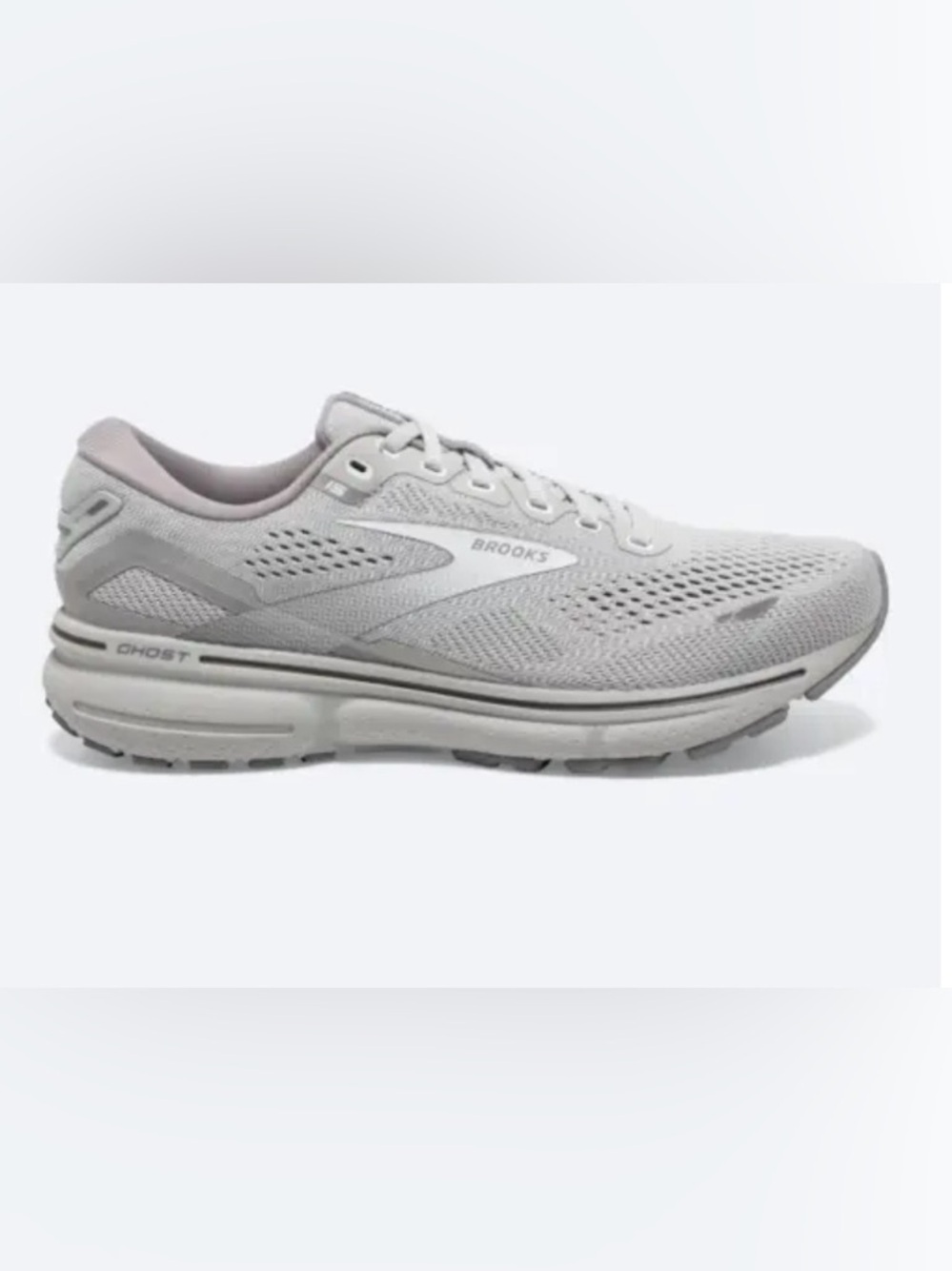 Brooks Women’s Running Shoe in Light Gray and White Size 8
